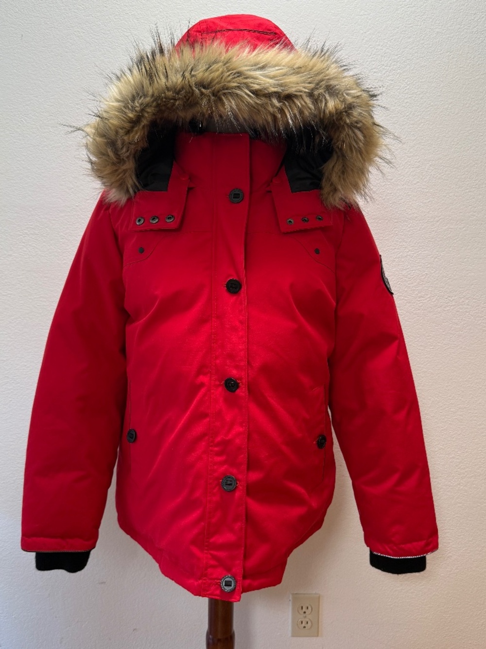Alpinetek Red Down Parka Glacial Terrain Gear Ski Heavy Winter Coat Women XL 18